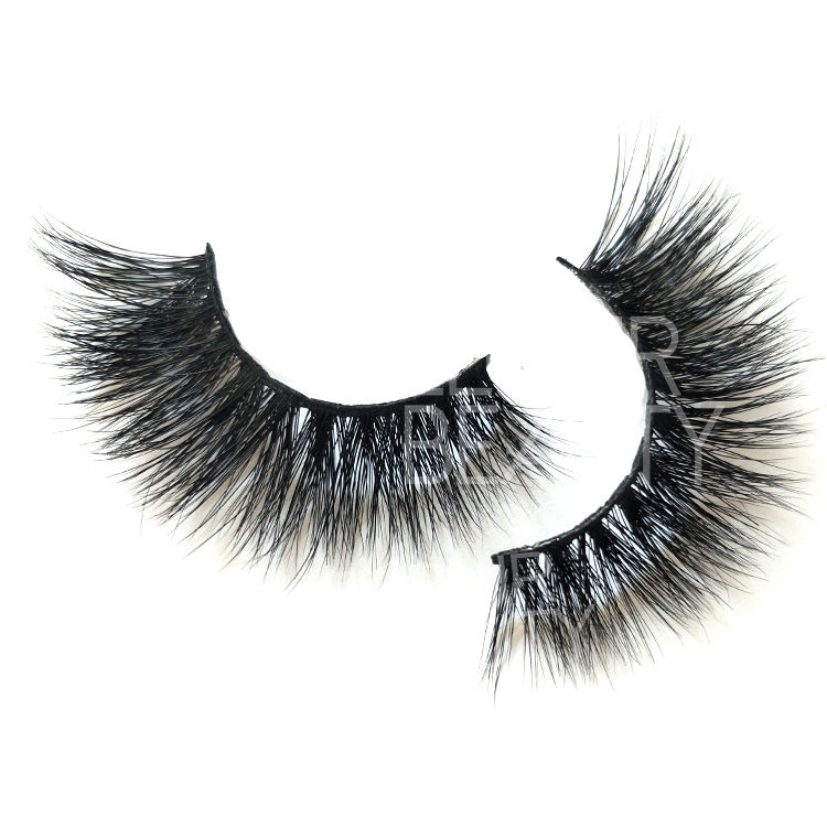 Private label volume wispy 5D mink lash vendors China EL82